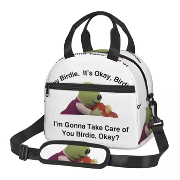 Én vigyázok Birdie-Kiegészítők Nagy Szigetelt Ebéd Táska Állítható vállpánttal Termikus Hűvösebb uzsonnás Doboz